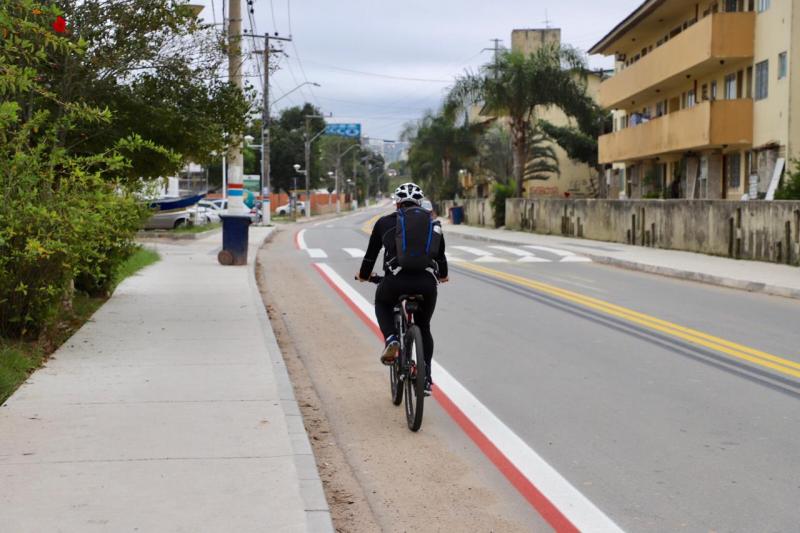 Ciclofaixa do bairro Abraão