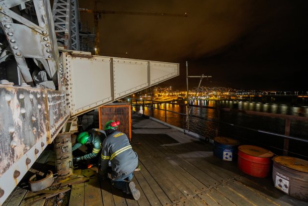 Carga na Ponte Hercílio Luz