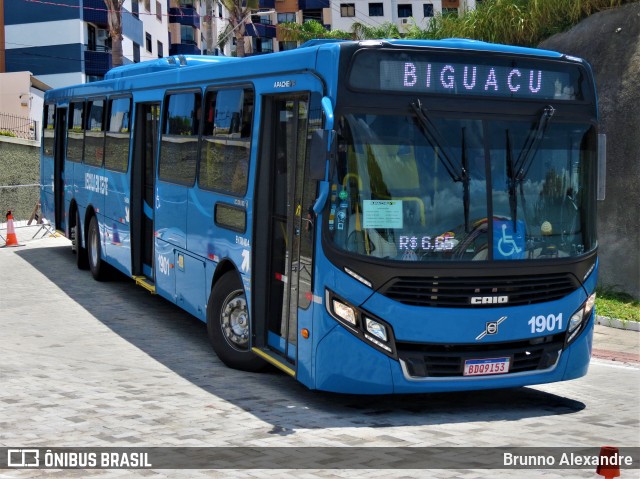 Ônibus Biguaçu Azul