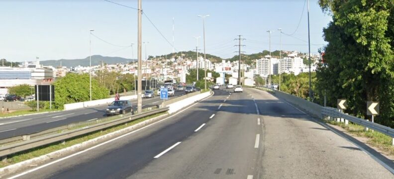 BR-282 rodovias km 3 Via Expressa Grande Florianópolis acidentes