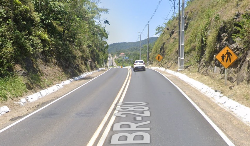 BR-280: Serra de Corupá é liberada para veículos leves