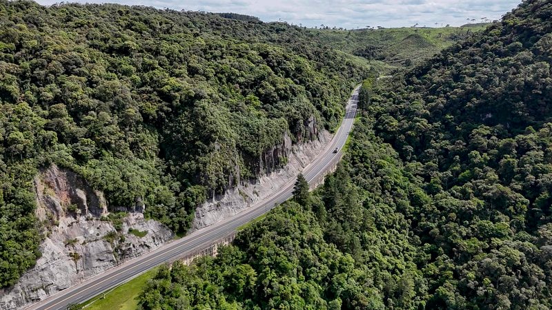 terceira faixa na Serra do Espigão