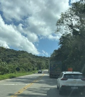 SERRA DONA FRANCISCA Rodovia continua PARCIALMENTE