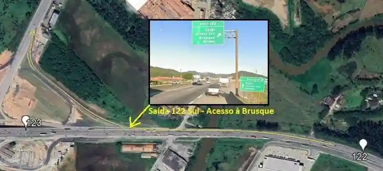 Acesso à Brusque pelo se