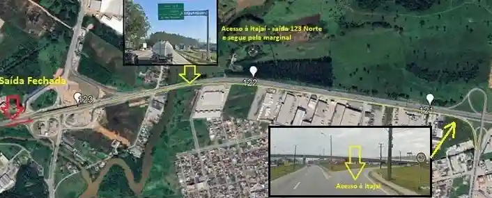 Acesso a Itajaí