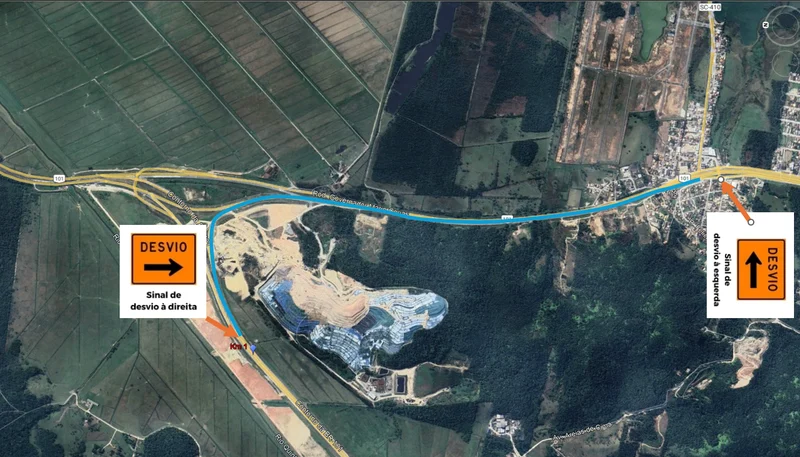 Manutenção na BR-101 causa fechamento