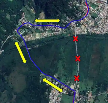 permanece com o itinerário