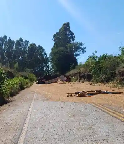 devido a sinistro de trânsito SC-160 em Serra Alta