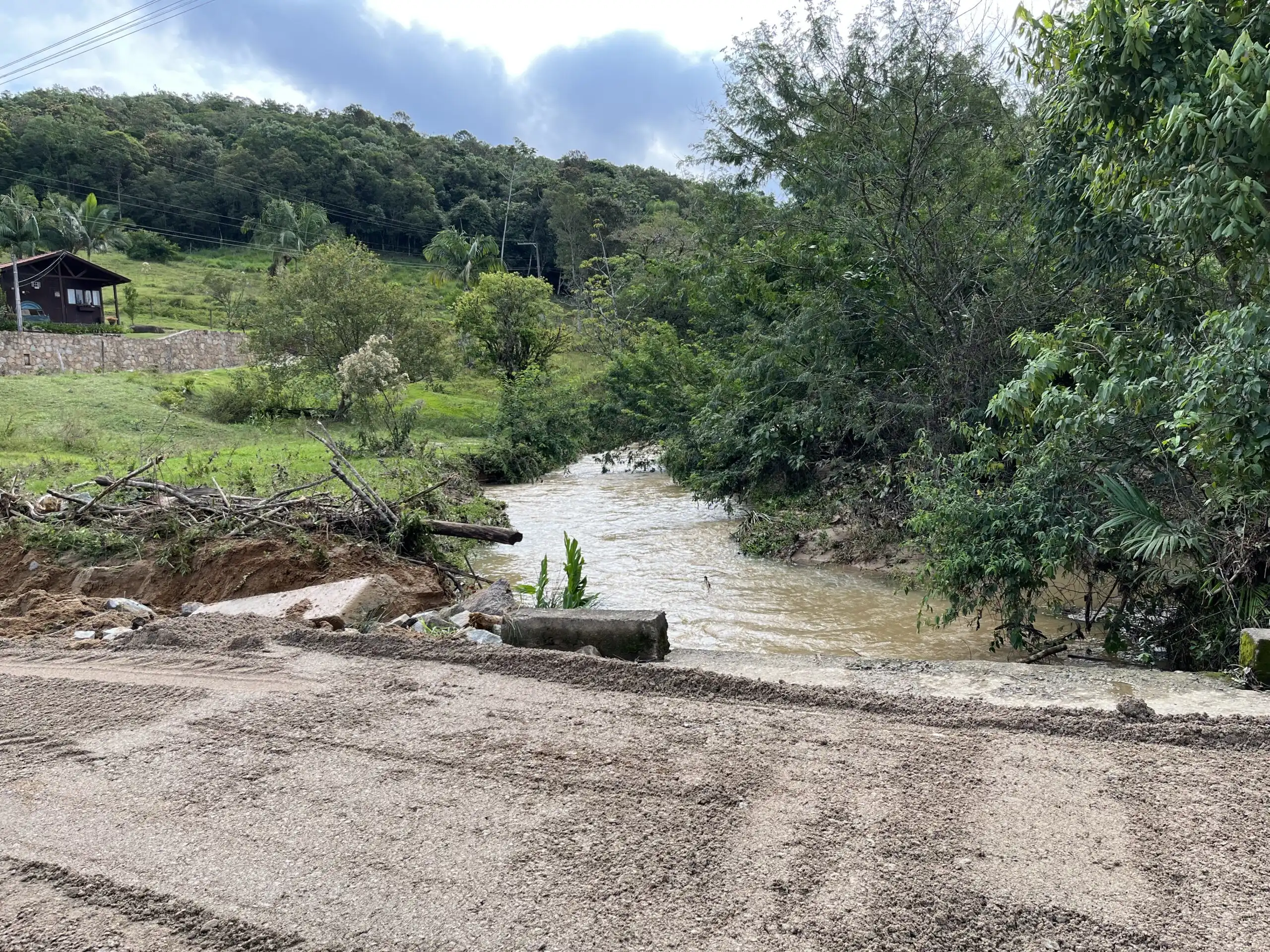cabeceira ponte colônia santana em são José