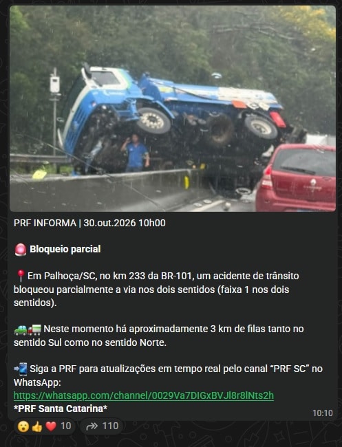 BR-101 km 233 palhoça