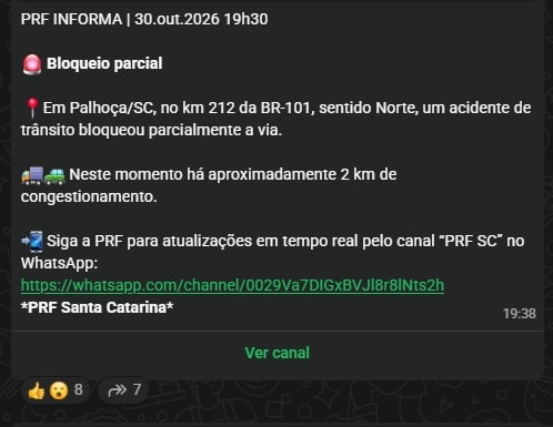 br-101 km 212 palhoça parcial