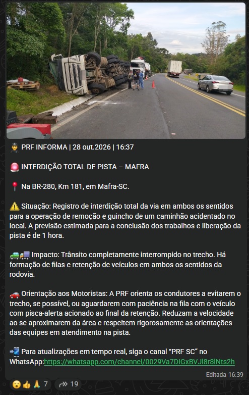 br-280 km 181 mafra