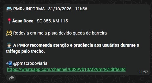 sc-355 queda barreira